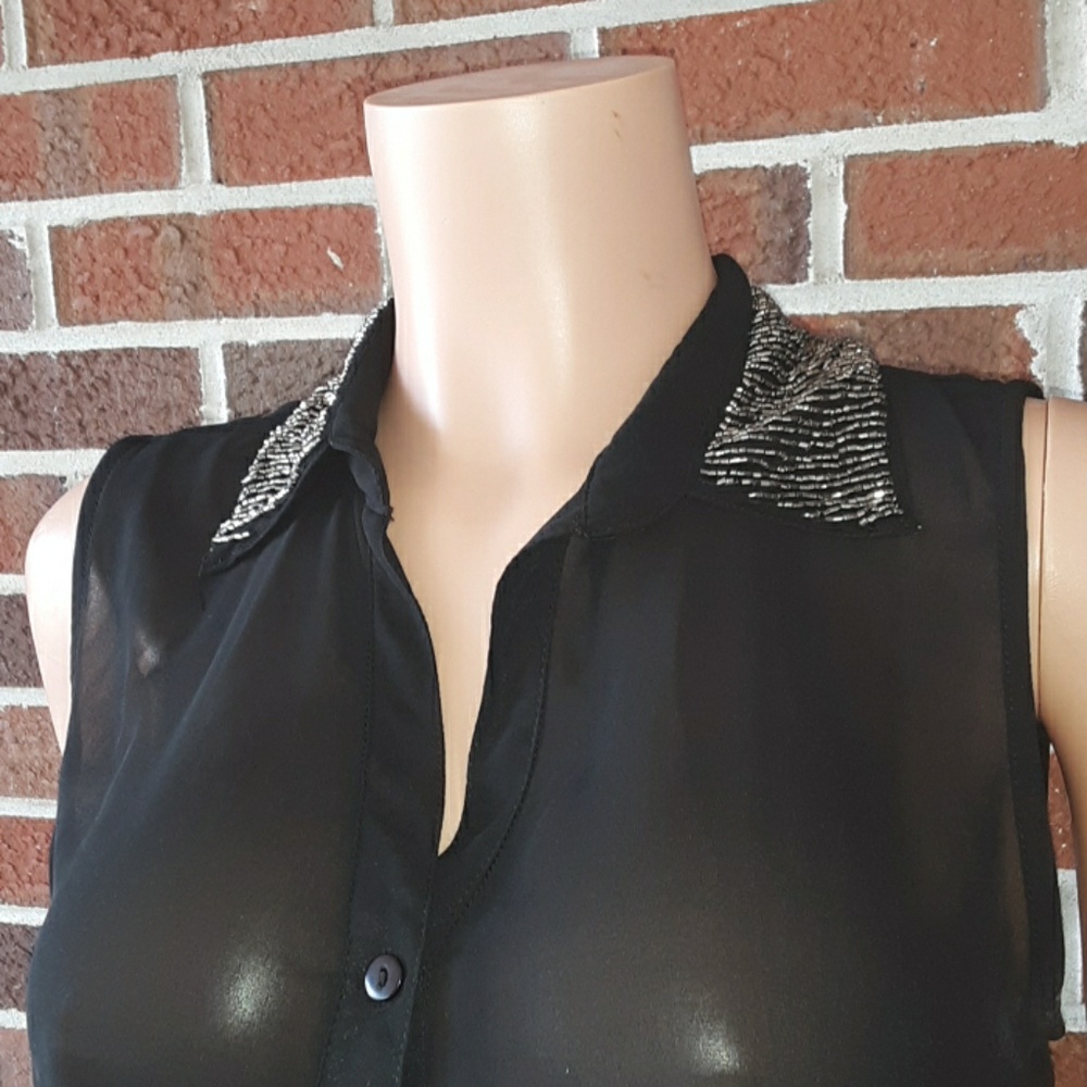 Sheer Embellished Top - Picture 2 of 3